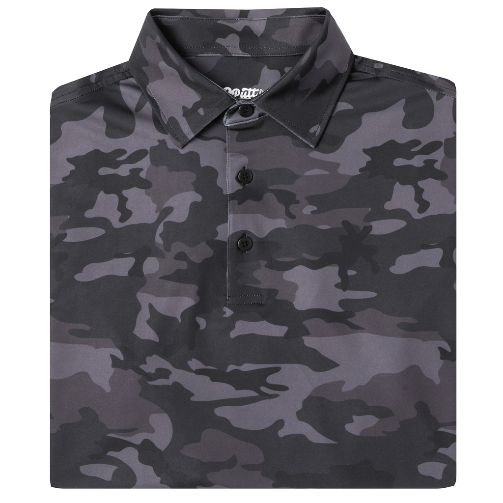 Black Camo Men's Polo
